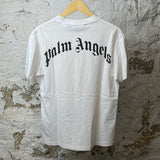 Palm Angels Shark T-shirt White Sz S