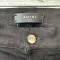 Amiri Blue Gradient Bones Black Denim Jeans Sz 31