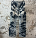 Amiri Dark Tie Dye Print Double Knee Cargo Pants Sz 30