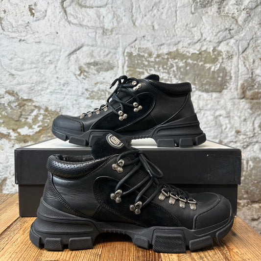 Gucci Flashtrek Triple Black Boot Sz 10.5