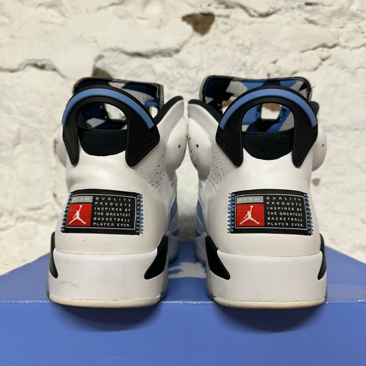 Air Jordan 6 White UNC Sz 10.5