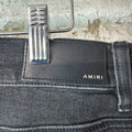 Amiri MX1 Multicolor Patch Black Denim Jeans Sz 34