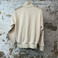 Palm Angels Cream Beige Track Jacket Sz M