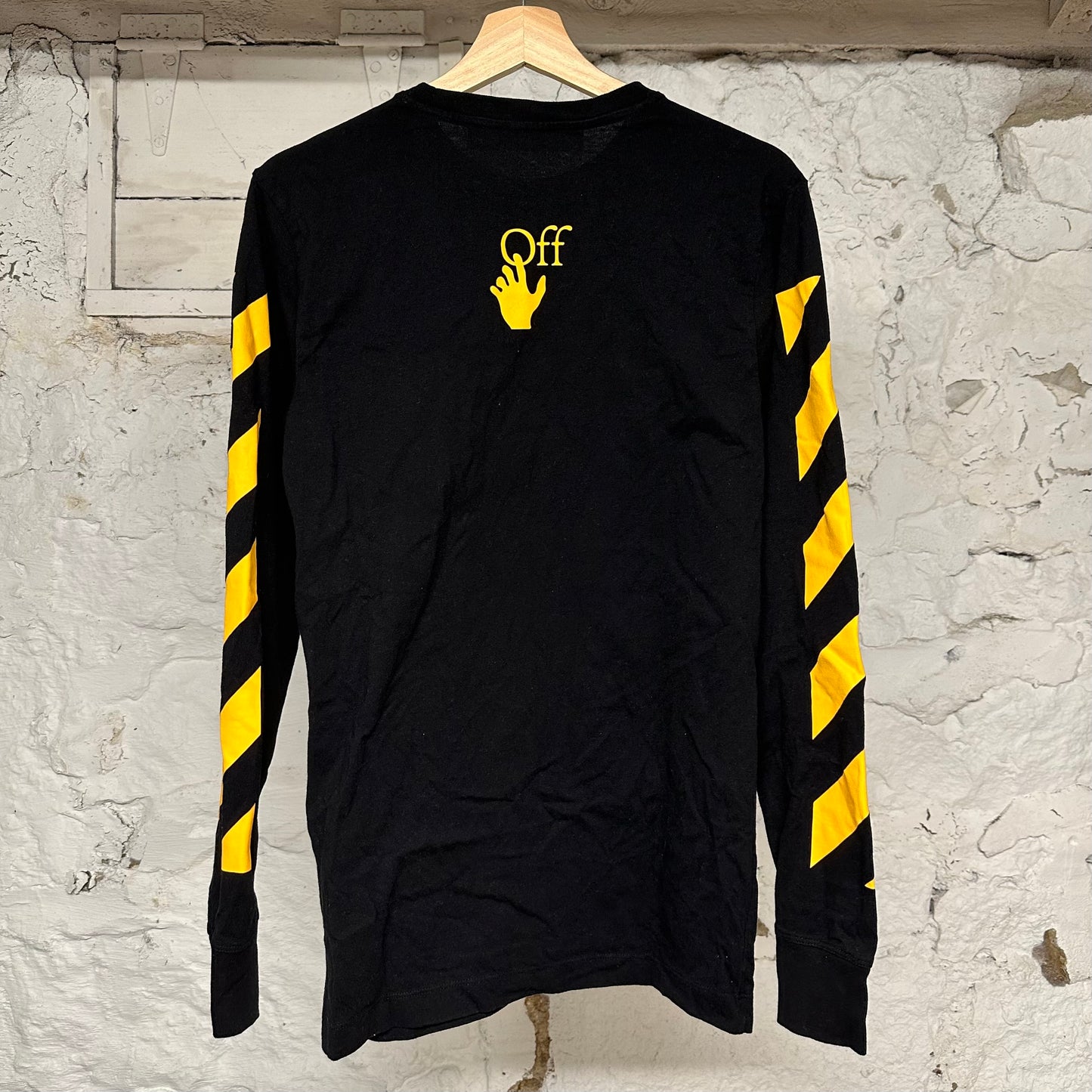Off White Painting Black L/S T-Shirt Sz S