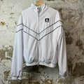 Rhude Black Piping Track Jacket White Sz S