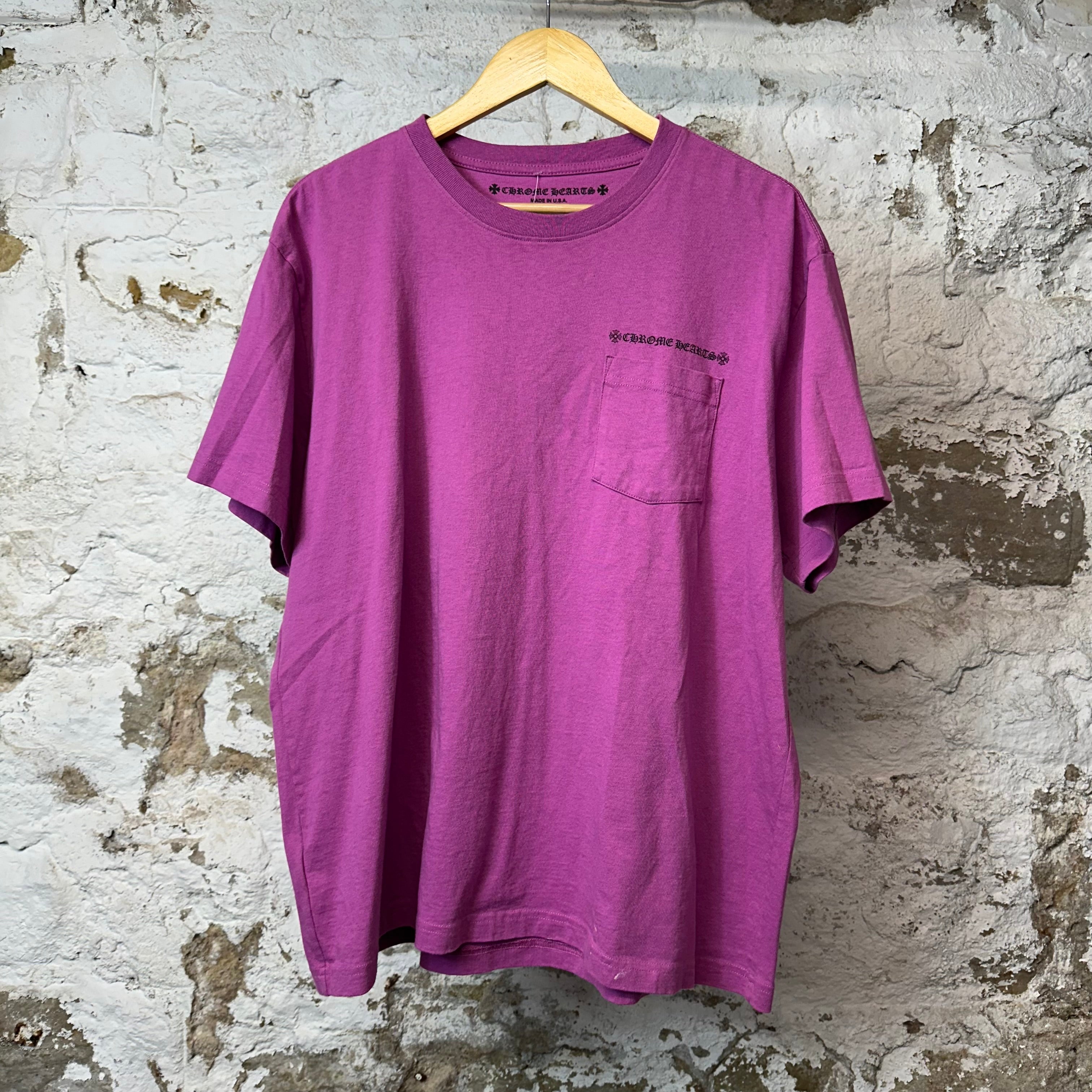 Chrome Hearts Matty Boy Web T-shirt Purple Sz XXL (XL)