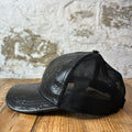 Gucci Black Embossed GG Monogram Hat Sz L