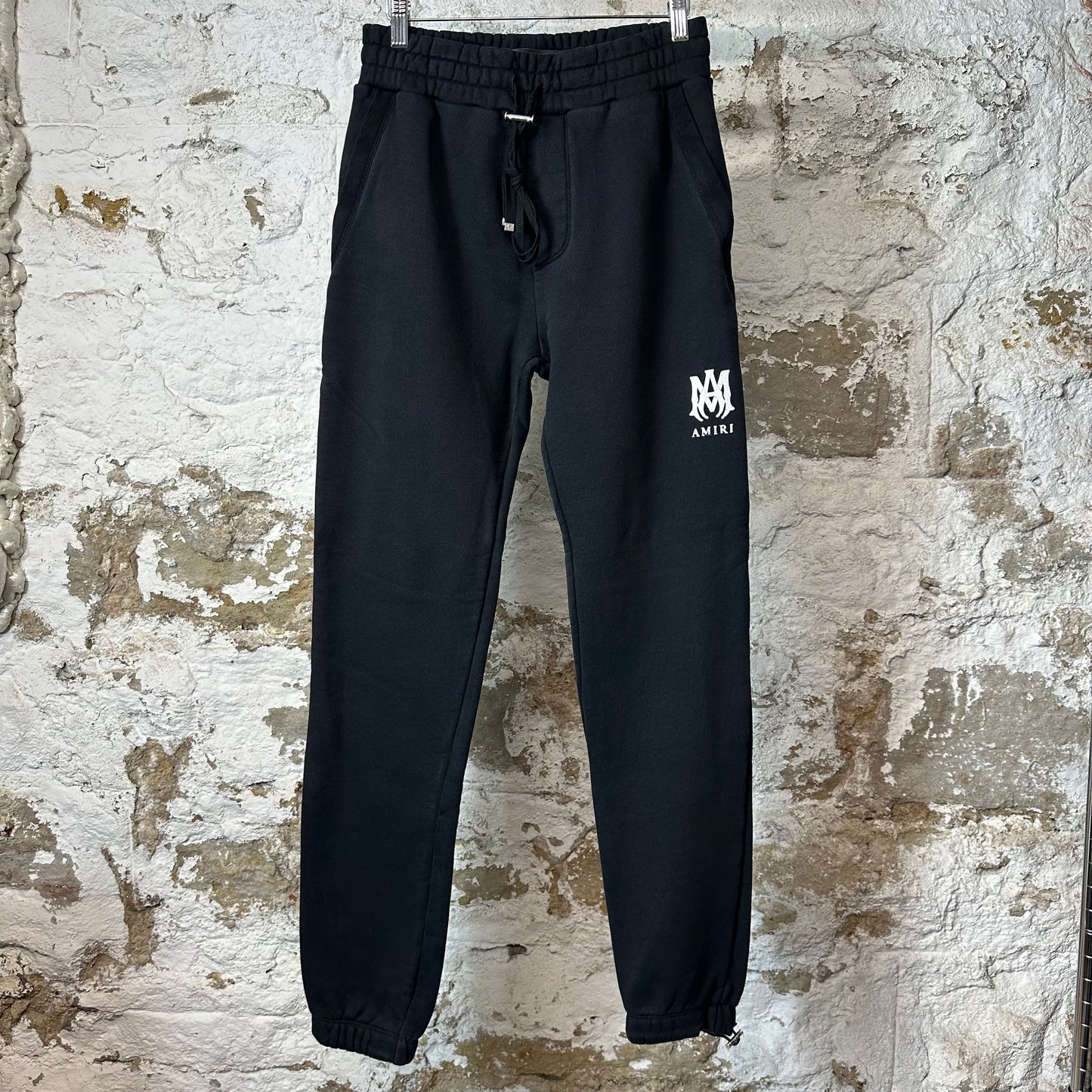Amiri White MA Black Sweatpants Sz S
