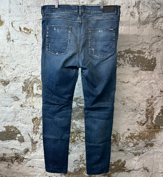 Amiri Plain Dark Blue Denim Jeans Sz 38