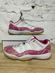 Air Jordan 11 Low Pink Snakeskin Sz 9 (10.5W)