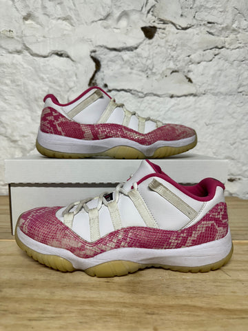Air Jordan 11 Low Pink Snakeskin Sz 9 (10.5W)