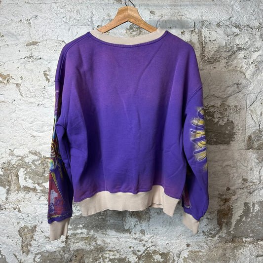Vale Space Alien Crewneck Purple Sz S DS