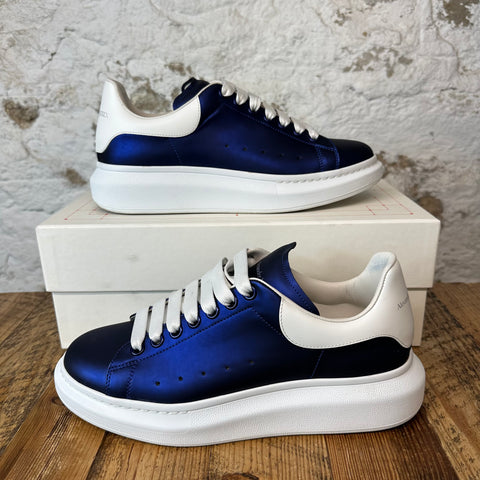 Alexander Mcqueen Blue Iridescent White Tab Sneaker Sz 9 (42)