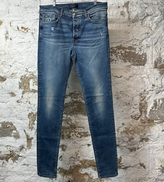 Amiri Plain Dark Blue Denim Jeans Sz 38