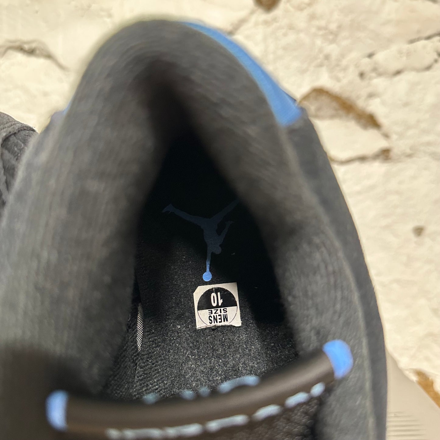 Air Jordan 14 Black Univeristy Blue Sz 10