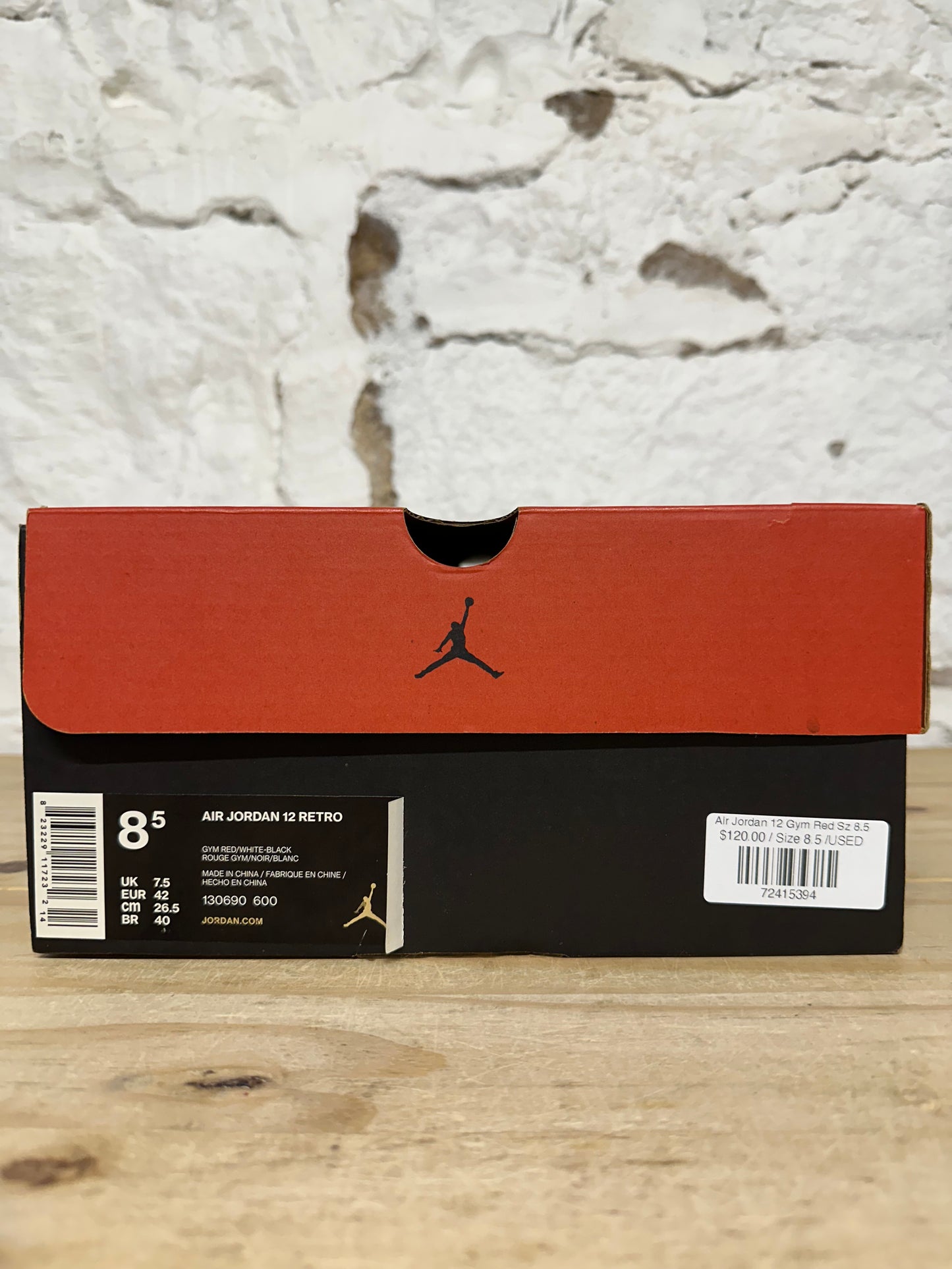 Air Jordan 12 Gym Red Sz 8.5