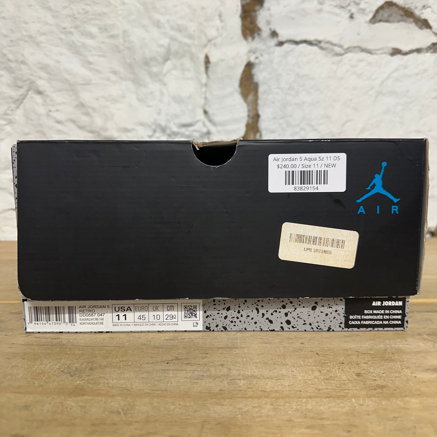 Air Jordan 5 Aqua Sz 11 DS