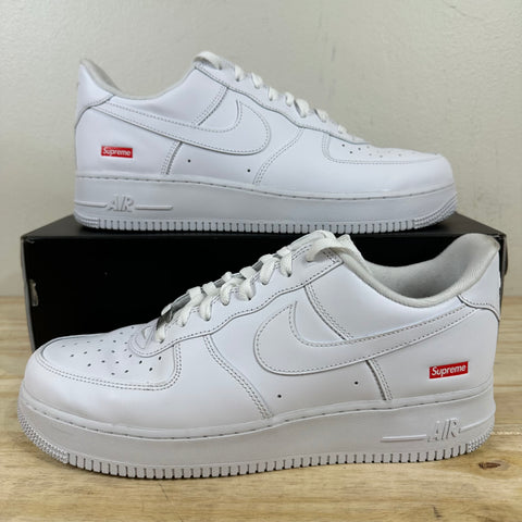 Nike Air Force 1 Low Supreme White Sz 12