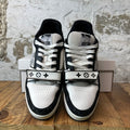 Louis Vuitton Black White Strap Trainer Sneaker Sz 10 (8.5LV)