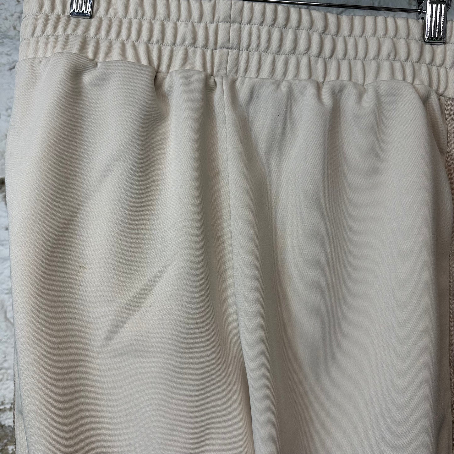 Palm Angels Beige Cream Track Pants Sz M (Stained)