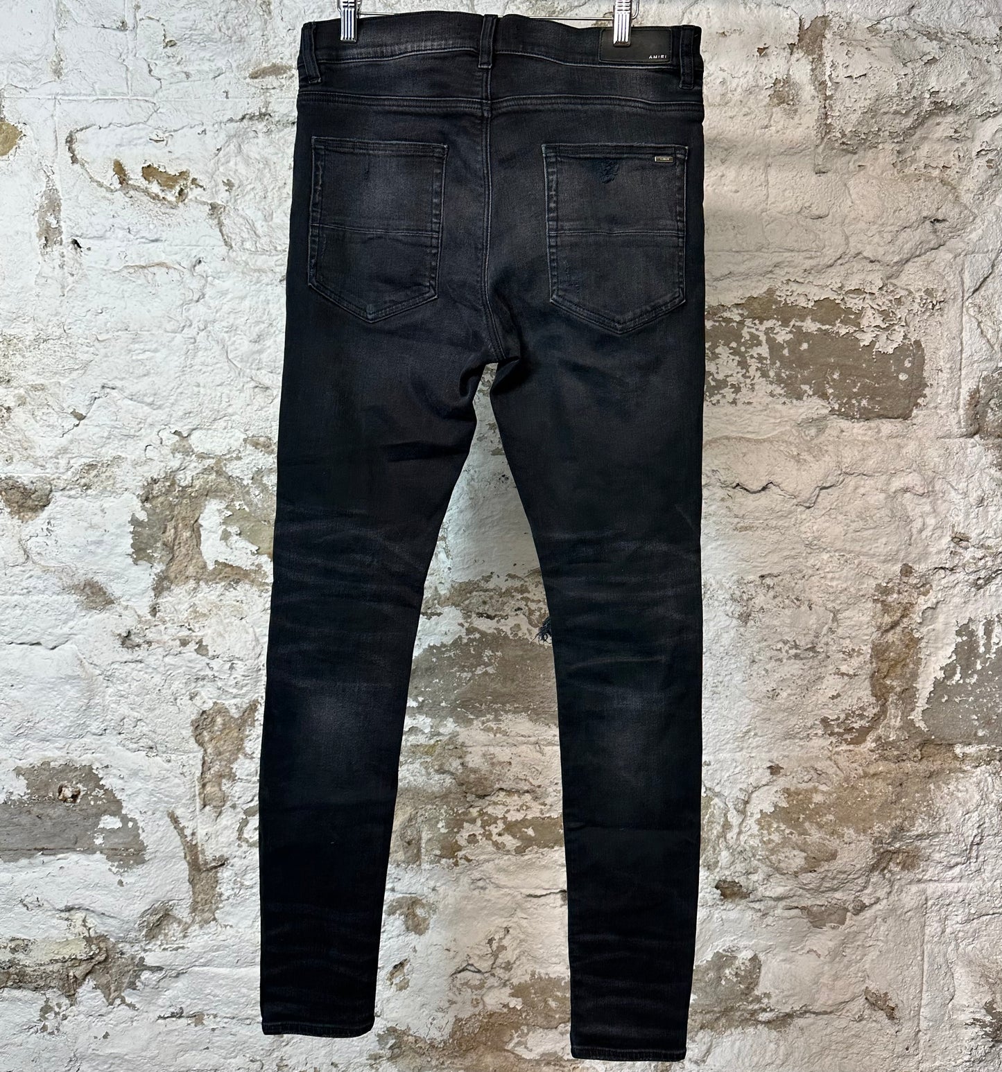 Amiri MX1 Brown Paisley Black Denim Jeans Sz 34