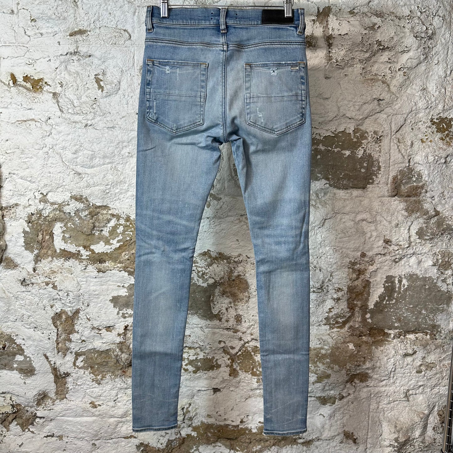 Amiri Knee Rip Blue Denim Jeans Sz 29
