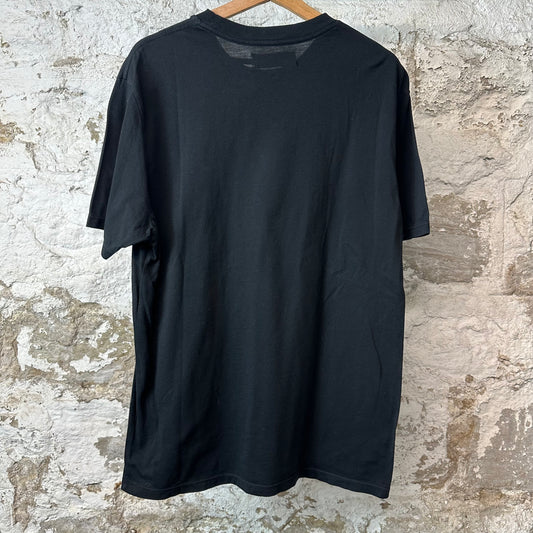 Amiri Cracked Collegiate Spell Black T-Shirt Sz S
