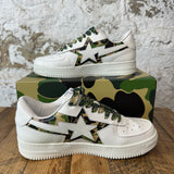 Bapesta White Green Camo Sz 10