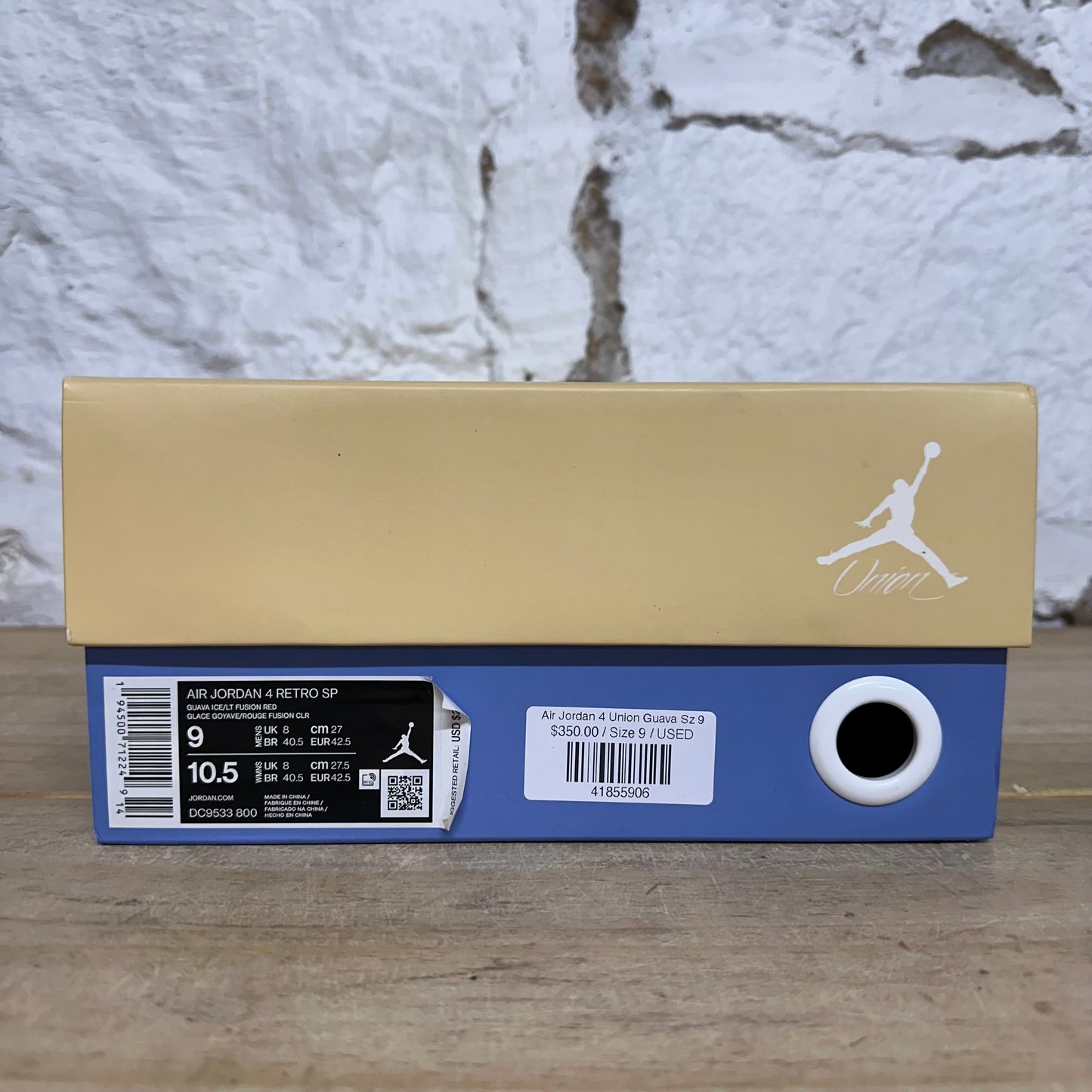 Air Jordan 4 Union Guava Sz 9