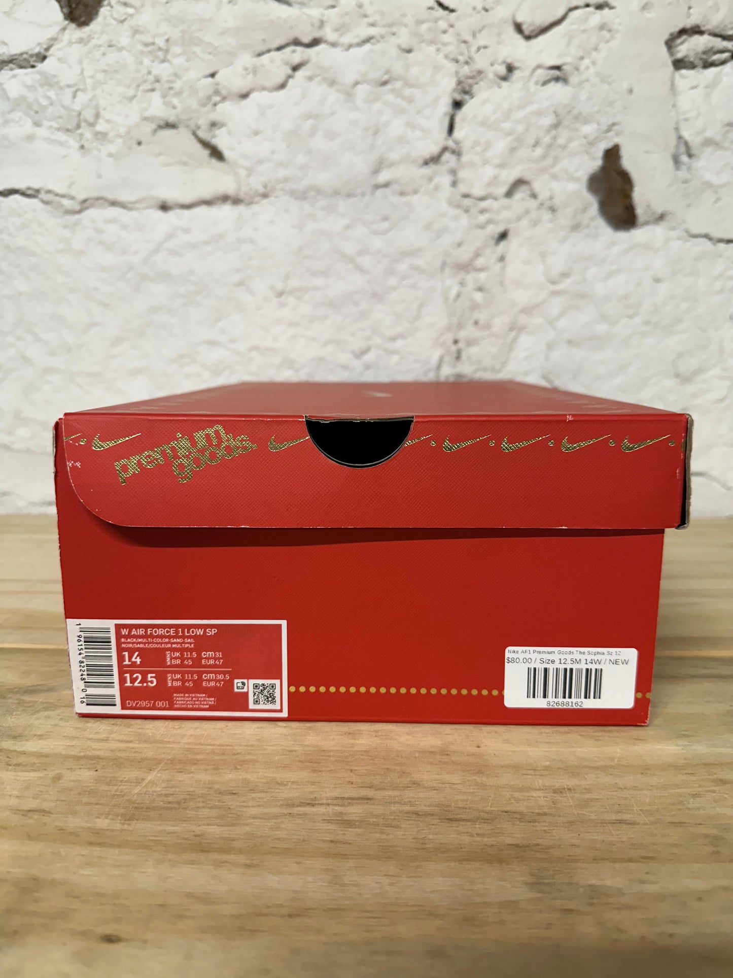 Nike Air Force 1 Low Premium Goods The Sophia Sz 12.5 (14W) DS