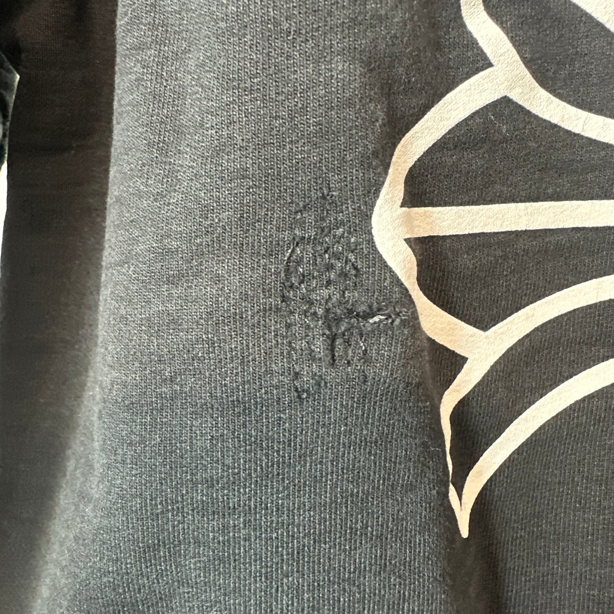 Chrome Hearts Malibu Black Thermal Zip Up Hoodie Sz S
