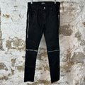 Amiri MX2 Black Patch Black Denim Jeans Sz 32