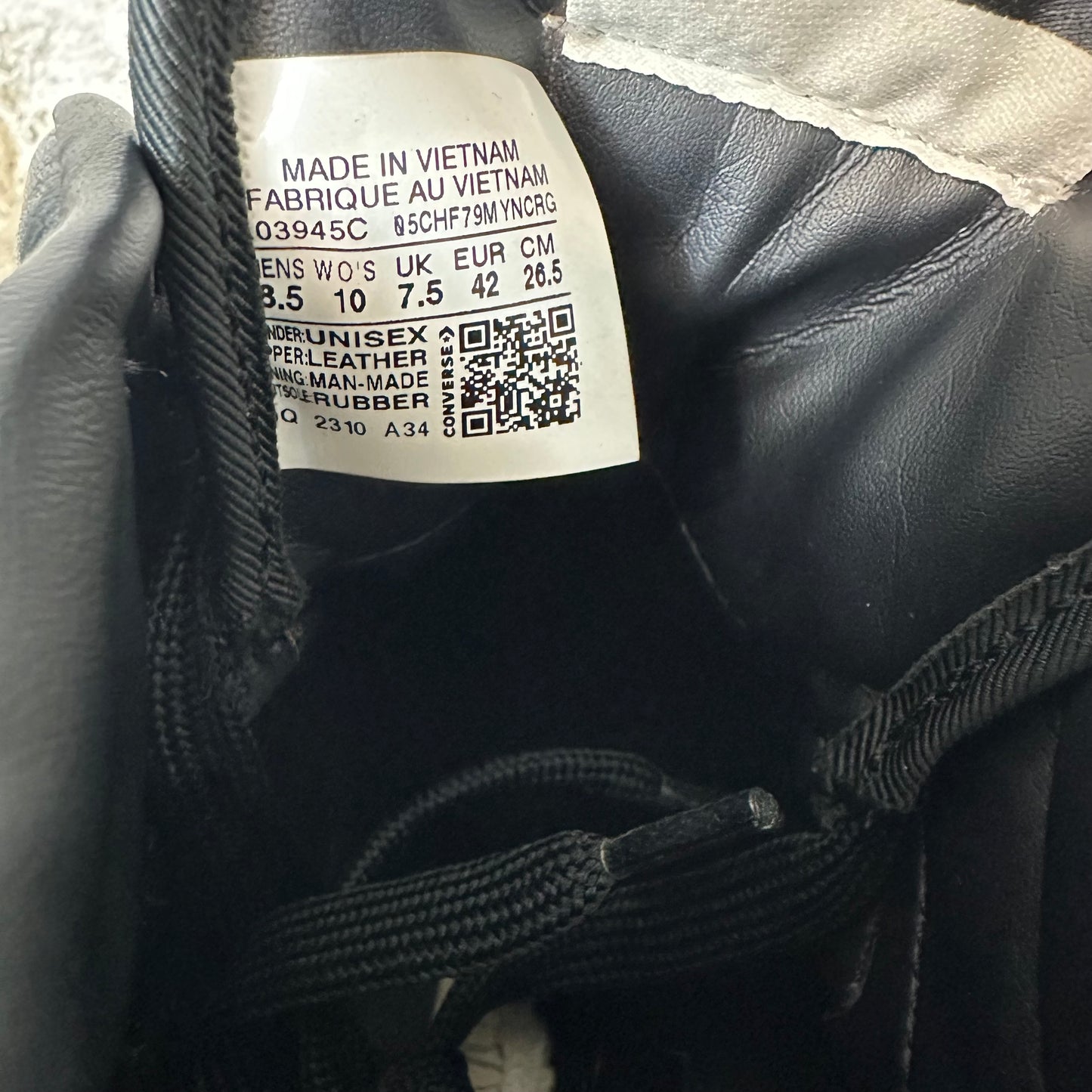 Rick Owens TurboWPN Black Cream Sneaker Sz 8.5