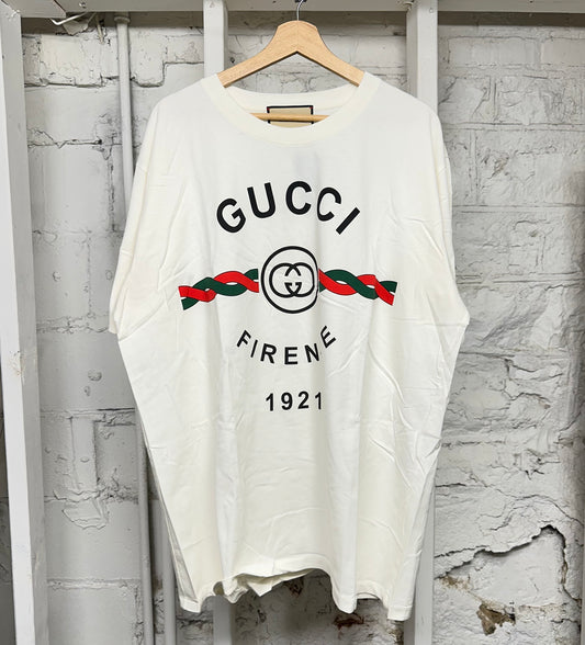 Gucci GG Firenze T-Shirt White Sz XXL