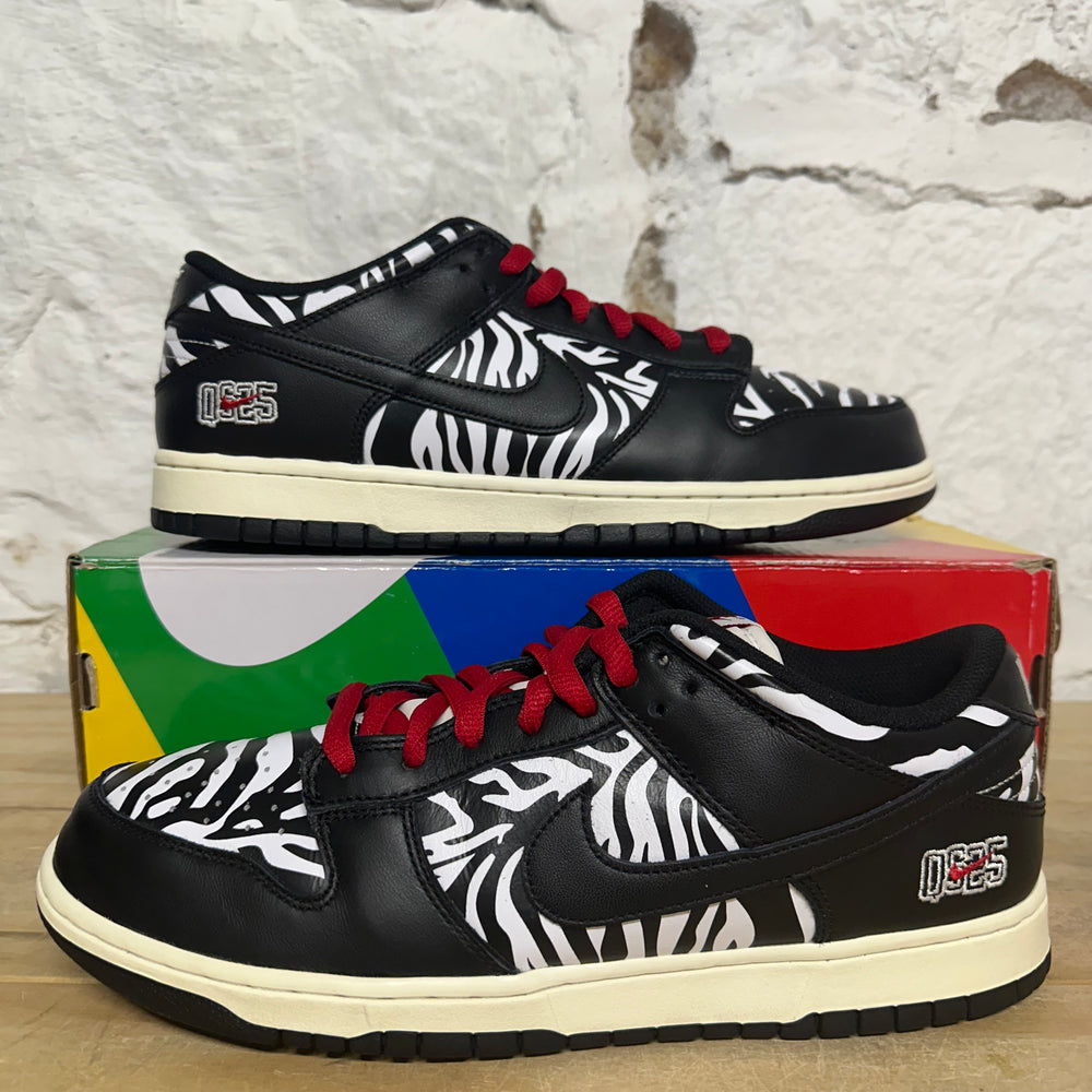 Nike SB Dunk Low Quartersnacks Zebra Cakes Sz 10.5