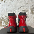 Prada Americas Cup High Red Patent Black Sz 8