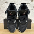 Air Jordan 4 Black Canvas Sz 11