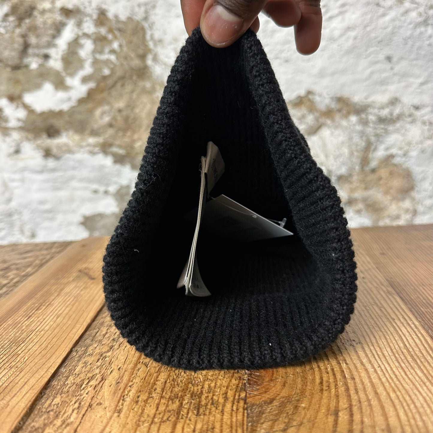 Moncler Black Beanie
