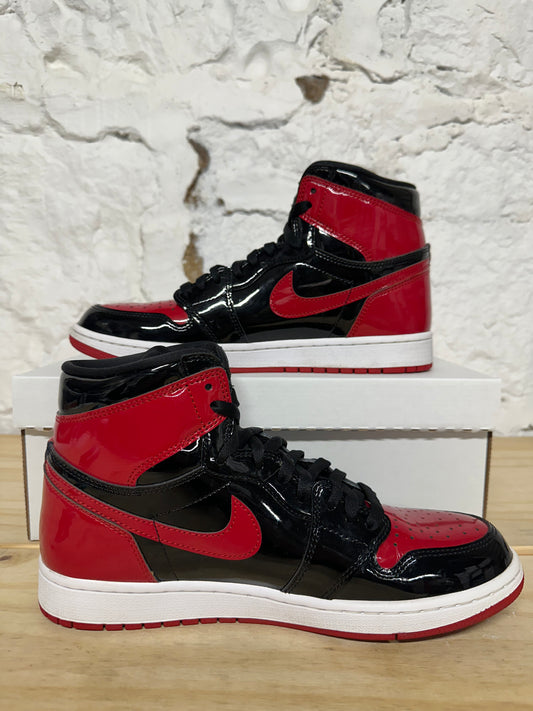 Air Jordan 1 Patent Bred Sz 10