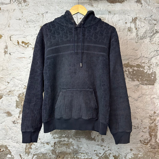 Dior Towel Monogram Hoodie Navy Sz XS