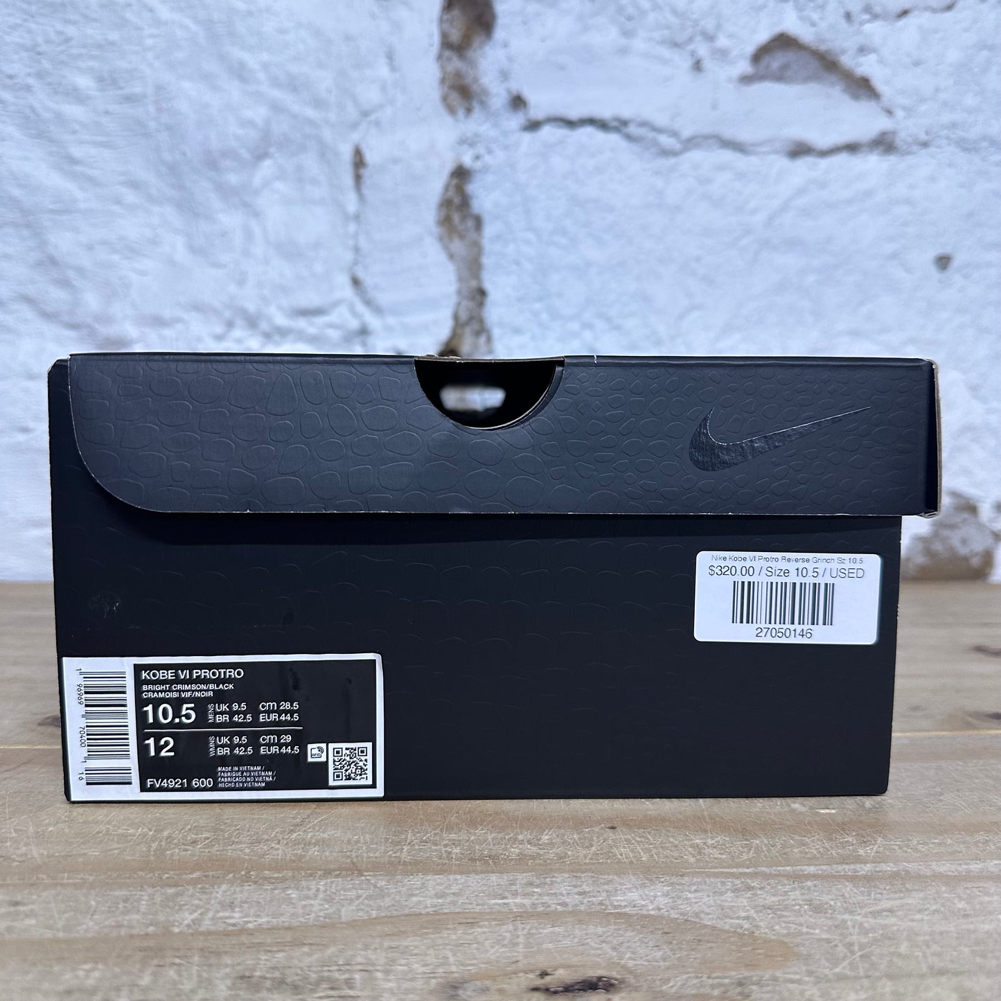 Nike Kobe VI Protro Reverse Grinch Sz 10.5
