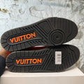 Louis Vuitton Orange Black Trainer Sz 11 (9.5LV) No Box