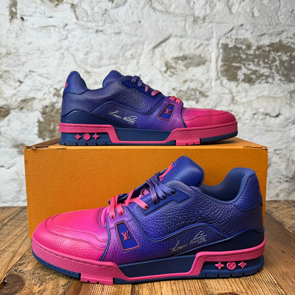 Louis Vuitton Purple Pink Fade Trainer Sneaker Sz 10.5 (9LV)