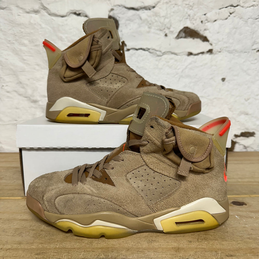 Air Jordan 6 Travis Scott British Khaki Sz 9