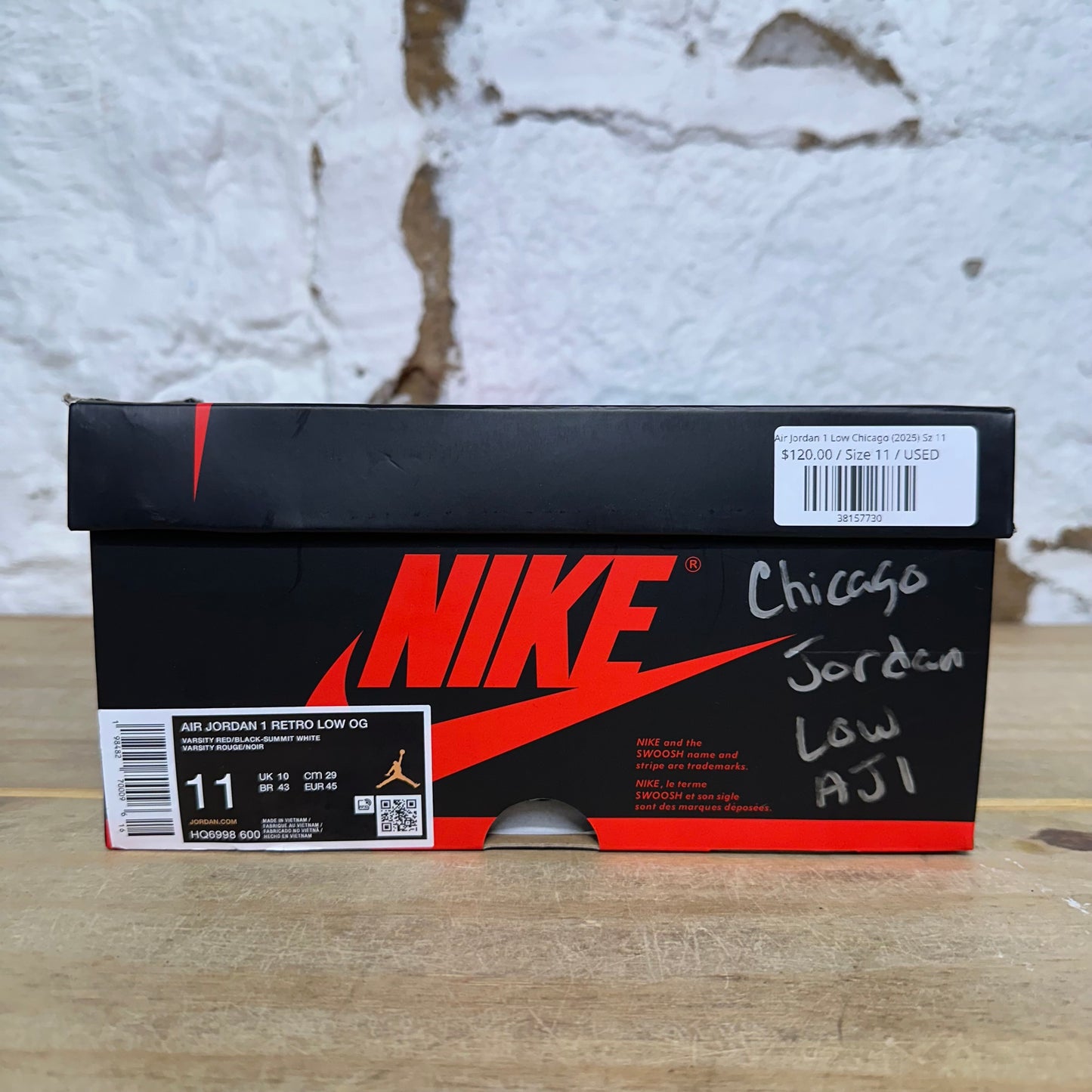 Air Jordan 1 Low Chicago (2025) Sz 11