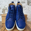 Christian Louboutin High Blue Leather Spike Sneaker Sz 11 (44)