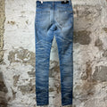 Amiri MX1 Sky Blue Cream Blue Denim Jeans Sz 29