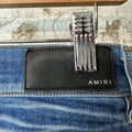 Amiri MX1 Sky Blue Cream Blue Denim Jeans Sz 30