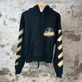 Off White Tape Hoodie Black Sz XS