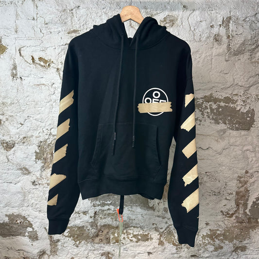 Off White Tape Hoodie Black Sz XS